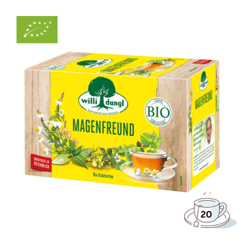 Willi Dungl Bio Tee Magenfreund, Kräutertee, 20 Teebeutel im Kuvert, 40 Gramm